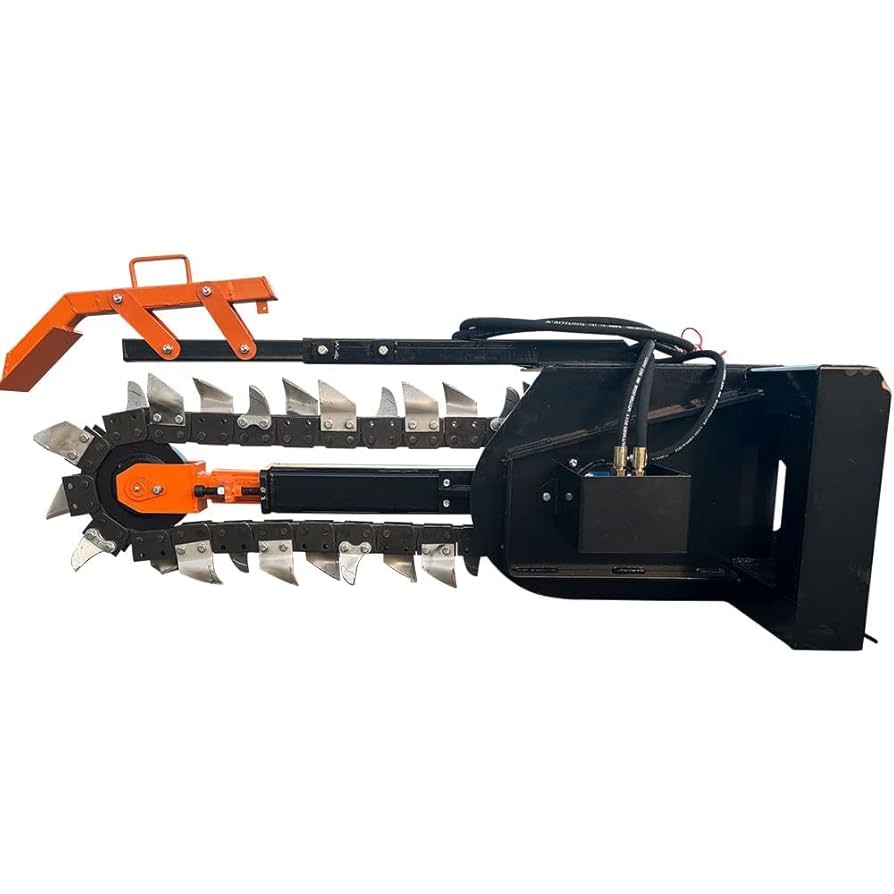 Amazon.com: Skid Steer Side Shift Trencher Attachment Rock